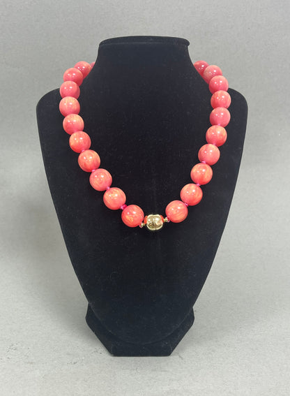 Colored Bead Magnetic Necklace- 6 Colors