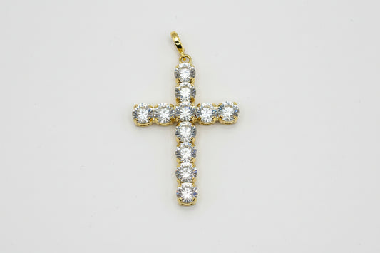 Luxe Crystal Cross Pendant- 3 Colors