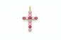 Luxe Crystal Cross Pendant- 3 Colors