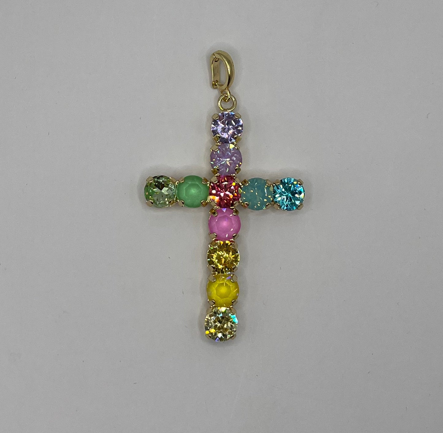 Luxe Crystal Cross Pendant- 3 Colors