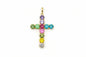Luxe Crystal Cross Pendant- 3 Colors