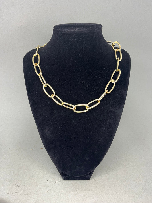 14K Gold Dipped Link Necklace
