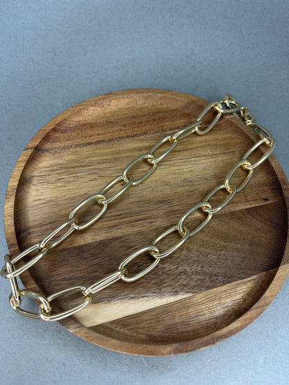 14K Gold Dipped Link Necklace