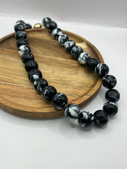 Bead Magnetic Bead Necklace With Removable Heart Charm