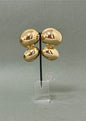 Double Gold Ball Stud Earrings