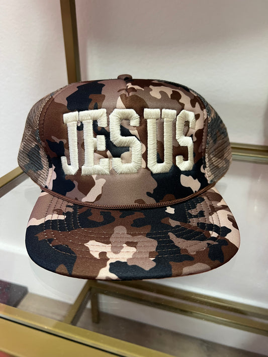 Camo Jesus Hat