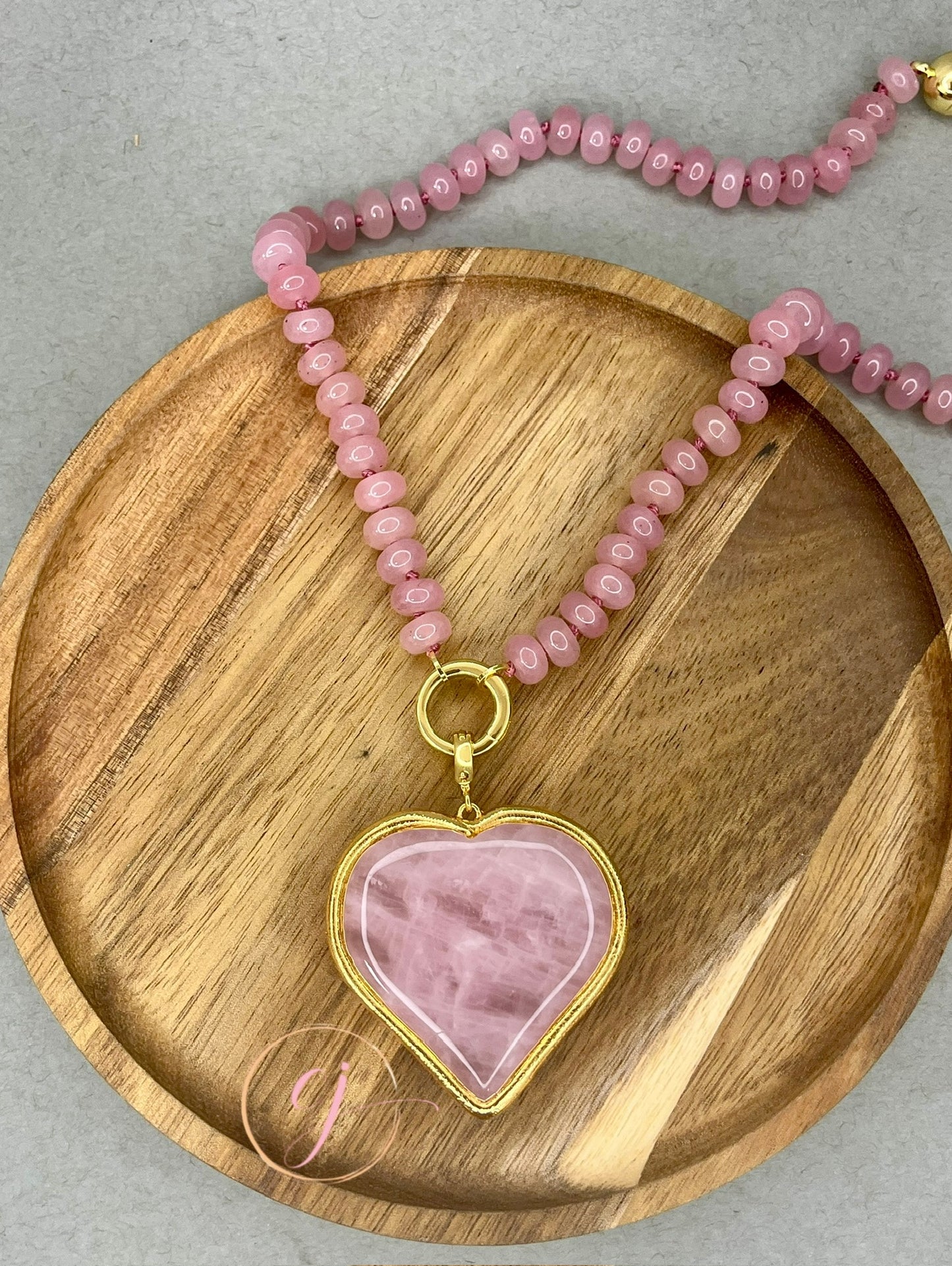 Bead Magnetic Bead Necklace With Removable Heart Charm