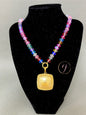 Colored Bead Magnetic Necklace