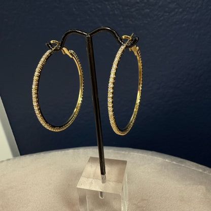 Luxe Diamond Hoop Earring
