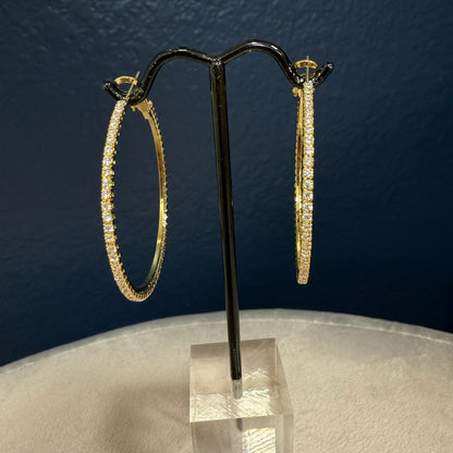Luxe Diamond Hoop Earring