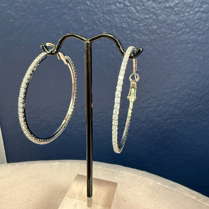 Luxe Diamond Hoop Earring