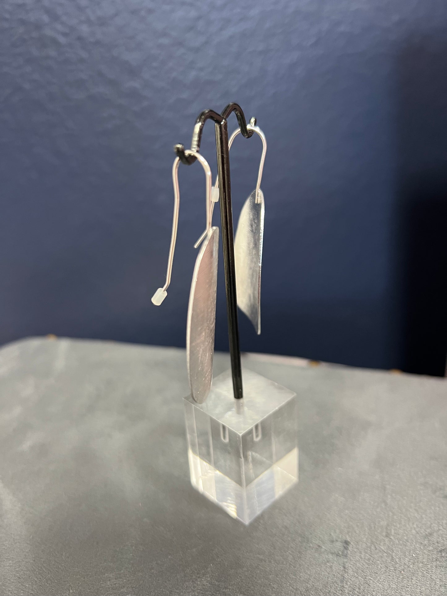 Matte Textured Flat Earring (Gold and Silver)