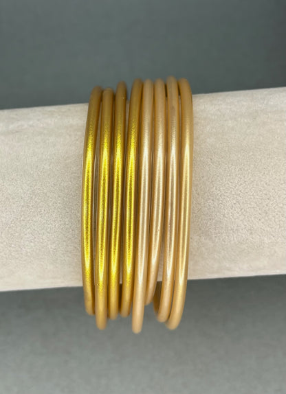 Set of 5 Waterproof Bangle Bracelets (4 options)