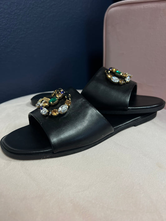 Black Crystal Sandal