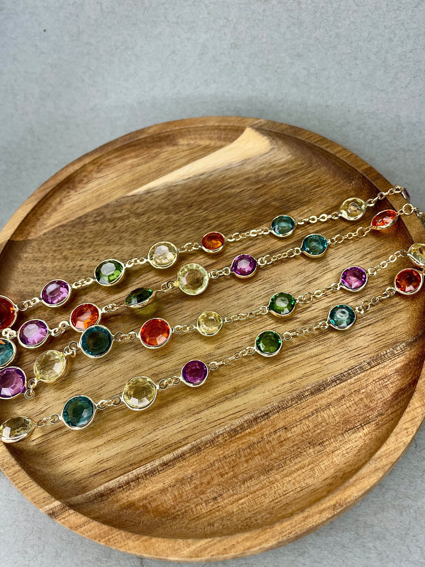 Gold Double Colored Necklace