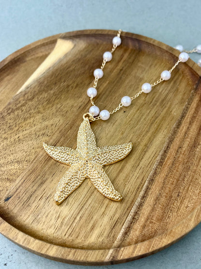 Pearl Starfish Necklace
