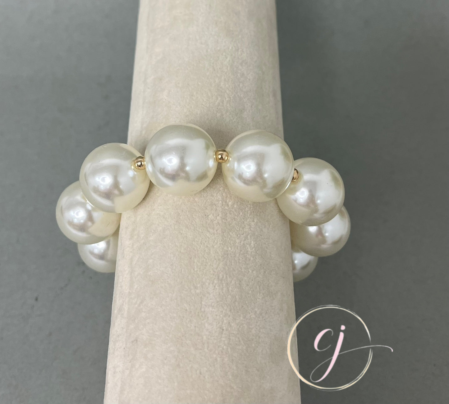 Large Pearl Magnetic Bracelet 20 mm