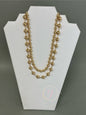 Gold Bead Double Layer Adjustable Necklace