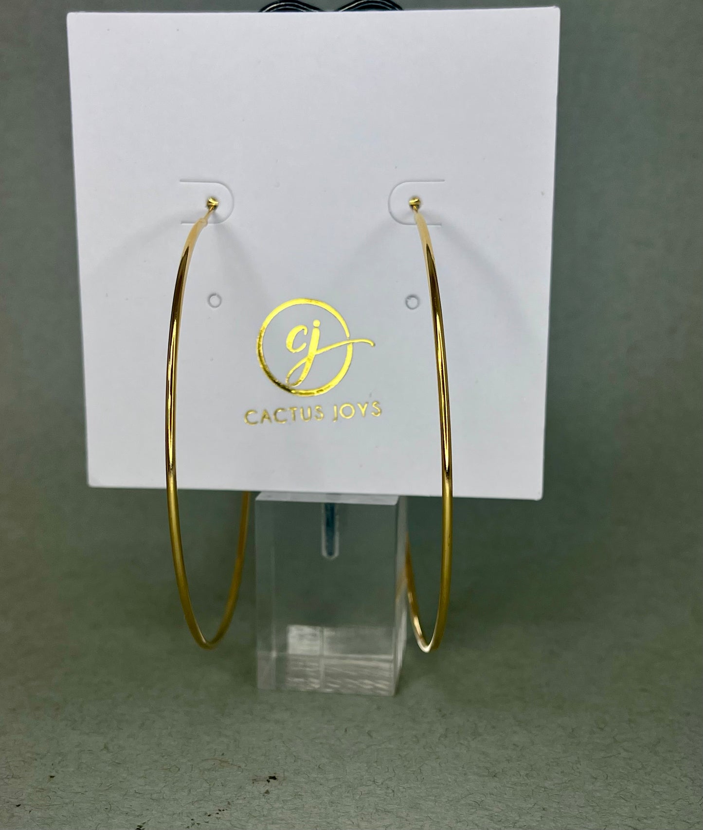 Large 14K Dipped Thin Gold Hoops
