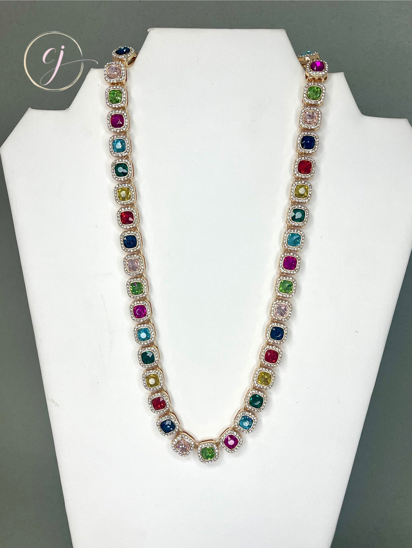 Multi Crystal Necklace
