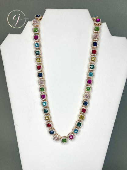 Multi Crystal Necklace