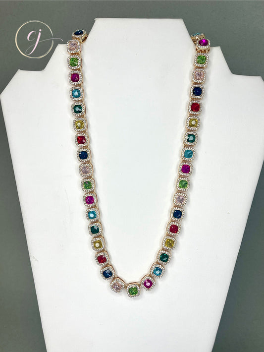 Multi Crystal Necklace