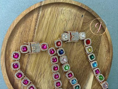 Pink Crystal Necklace