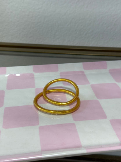 Set of 2 Little Girls Bracelets (Pink, Silver, Gold)