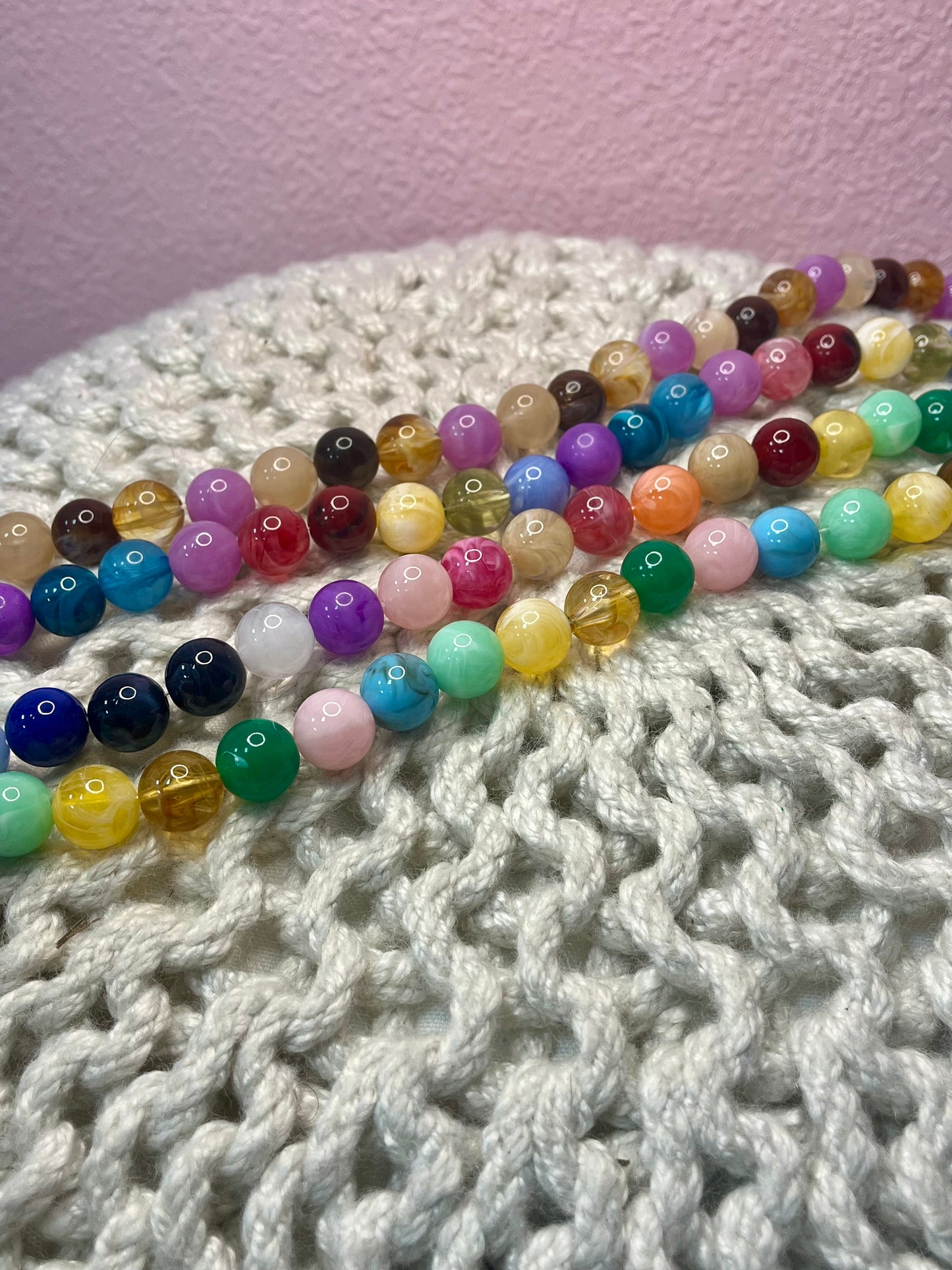 Large Multi Colored Bead Necklace