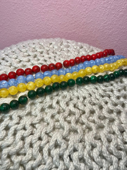 Large Single Color Bead Necklace