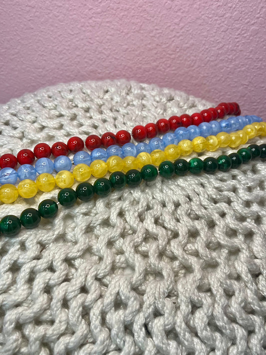 Large Single Color Bead Necklace