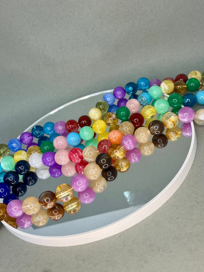 Large Multi Colored Bead Necklace
