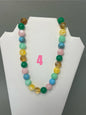 Large Multi Colored Bead Necklace