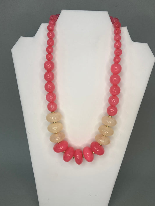 Multi Size Bead Necklace- 2 colors