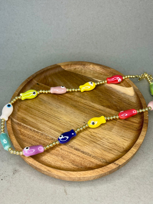 All Around Fish Necklace