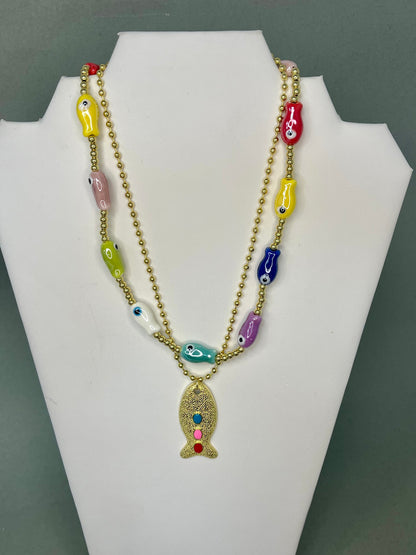 Gold Fish Pendant- 4 Colors