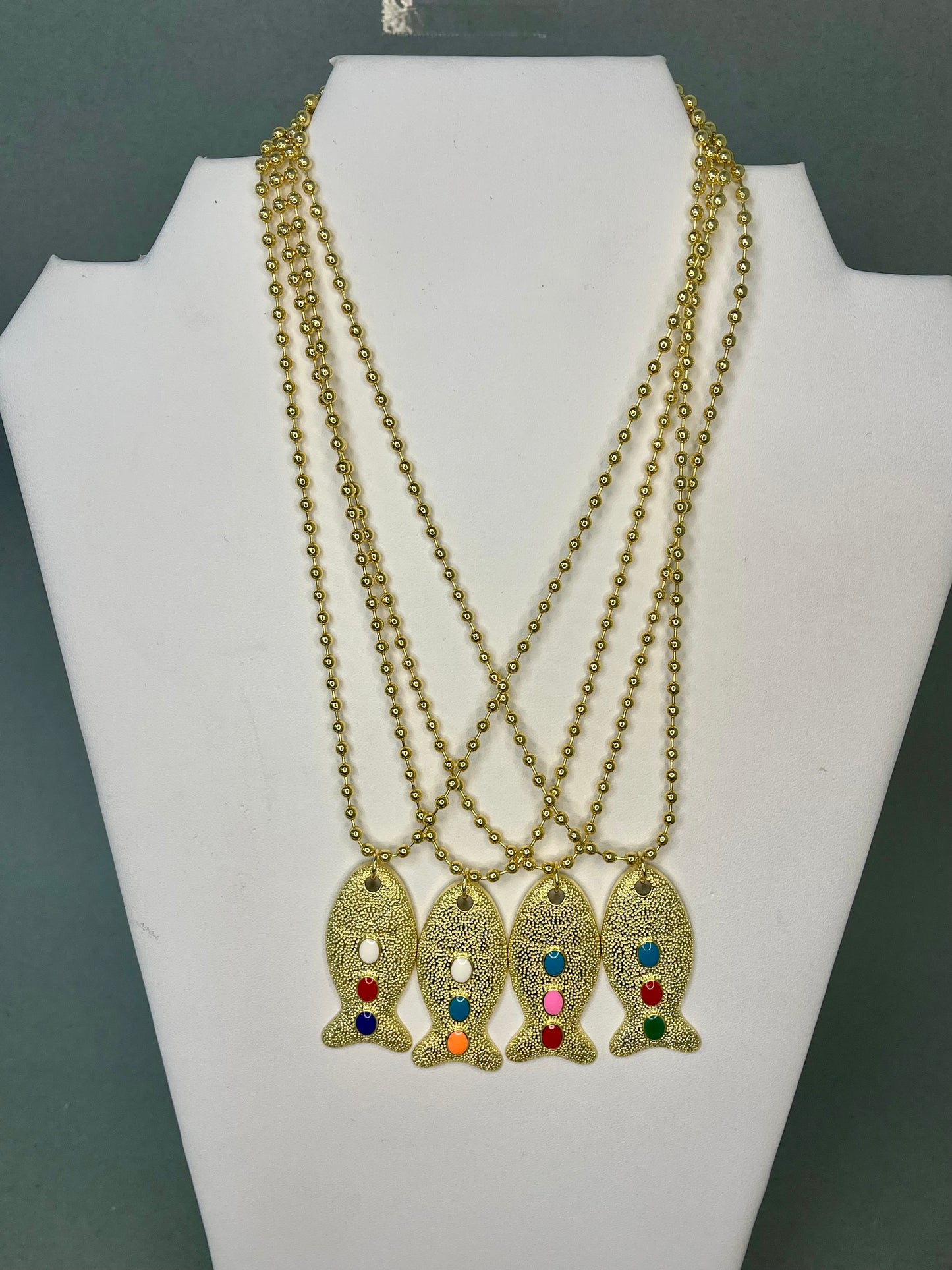 Gold Fish Pendant- 4 Colors