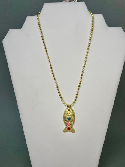 Gold Fish Pendant- 4 Colors