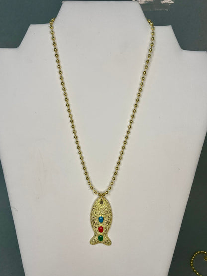 Gold Fish Pendant- 4 Colors