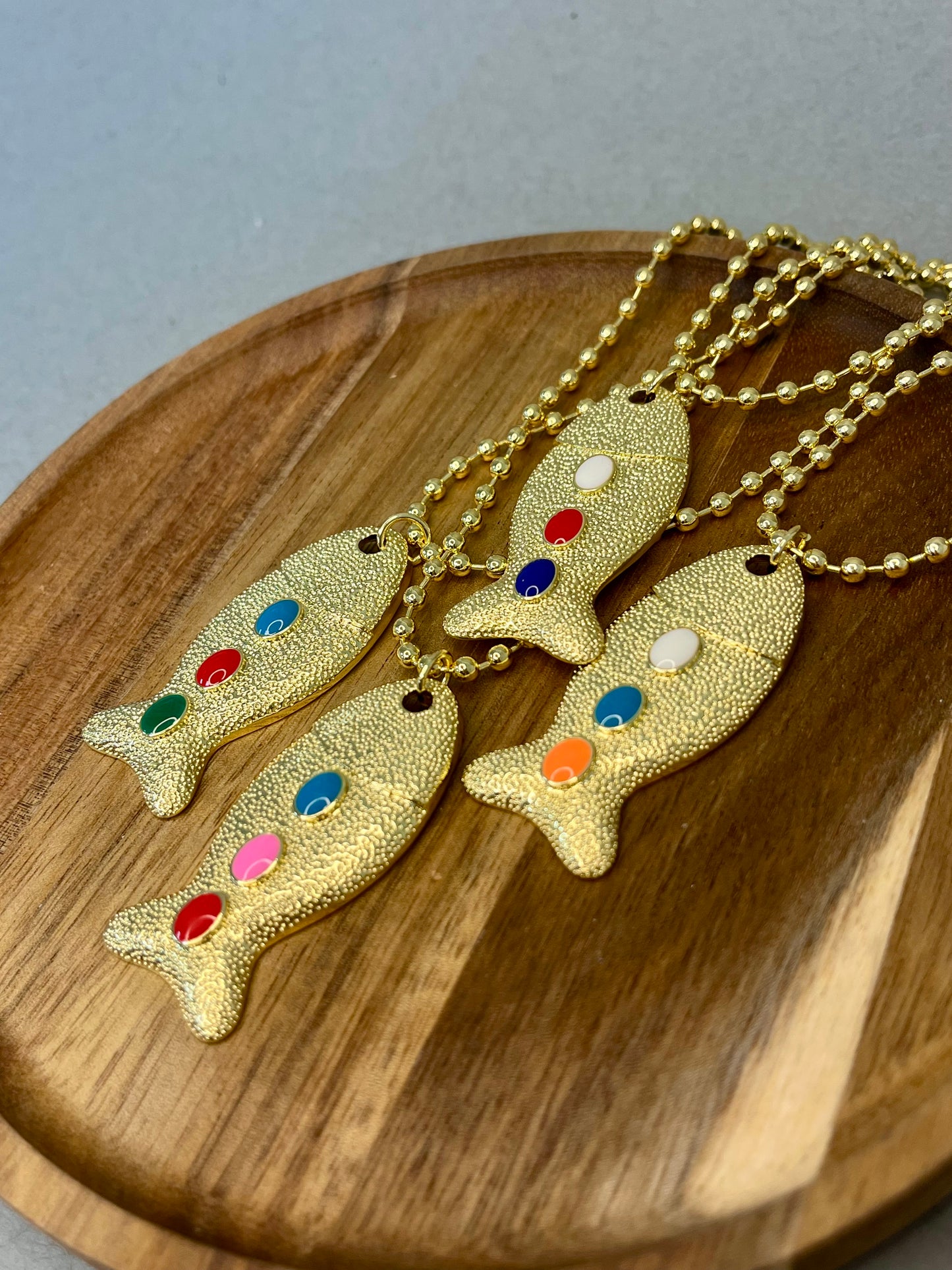 Gold Fish Pendant- 4 Colors