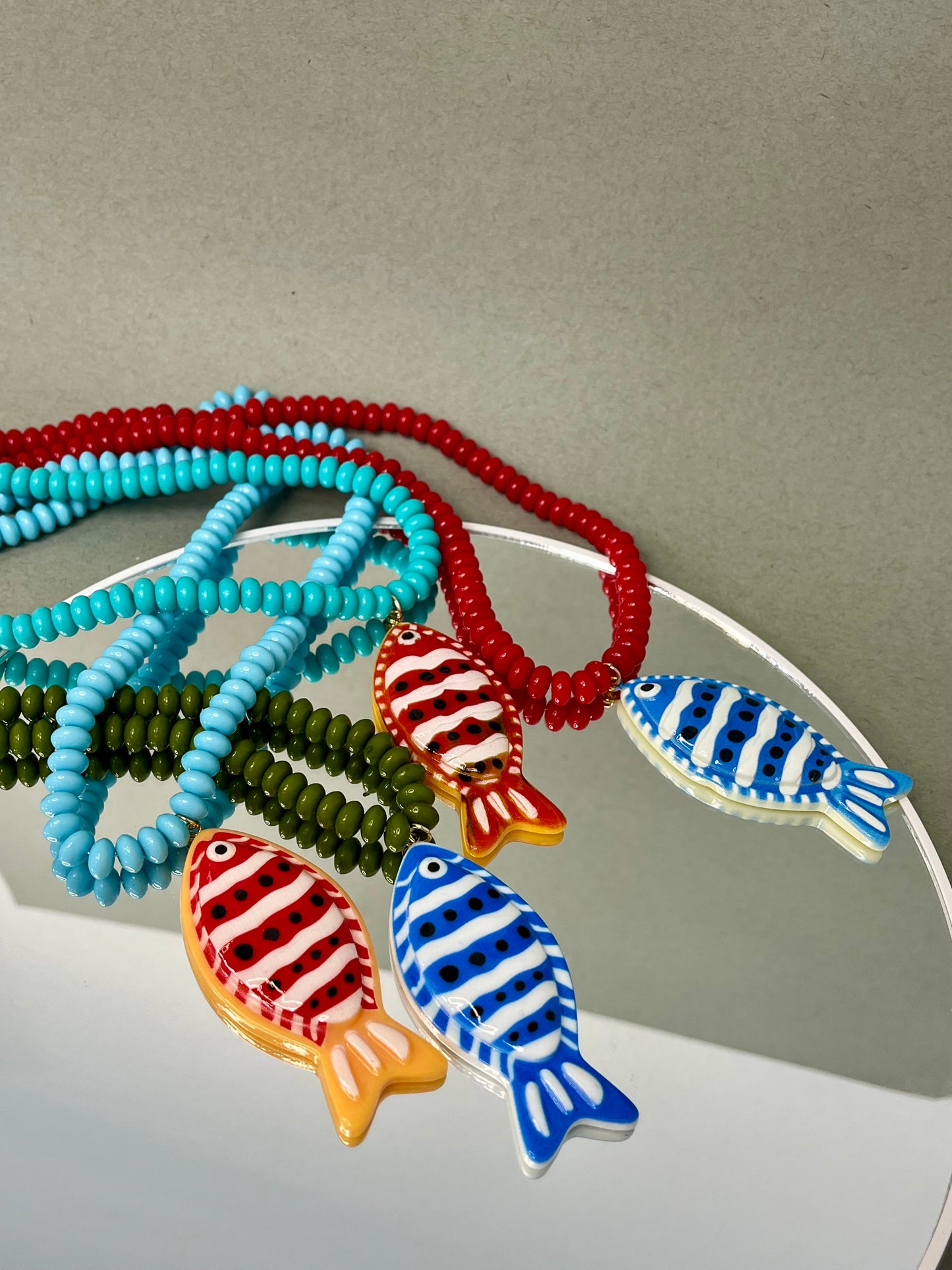 Beaded Fish Necklace