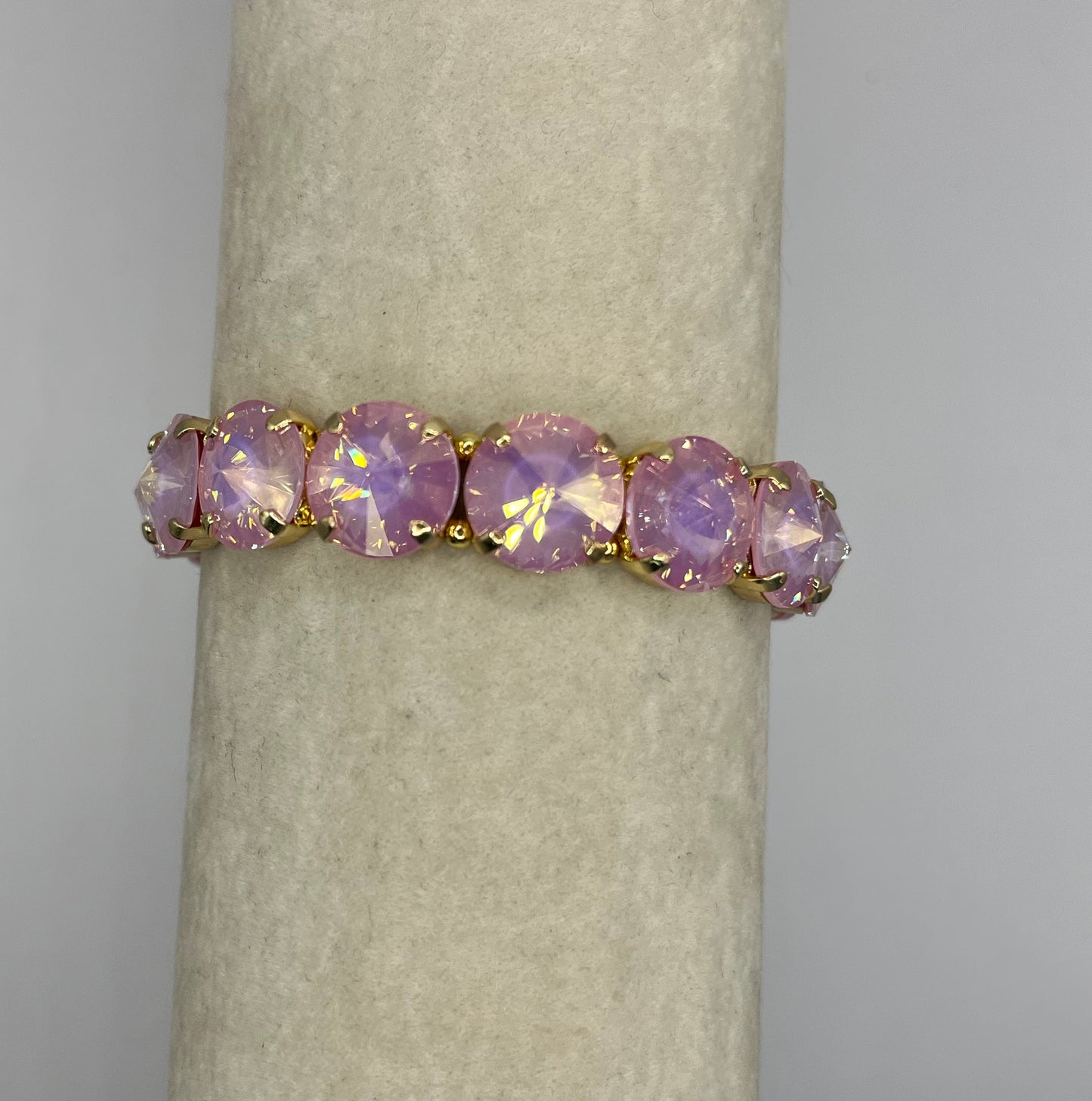 Large Crystal Stretchy Bracelet- 6 Colors