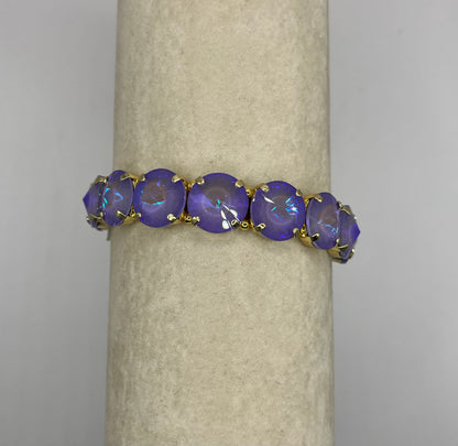 Large Crystal Stretchy Bracelet- 6 Colors