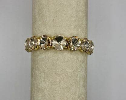 Large Crystal Stretchy Bracelet- 6 Colors
