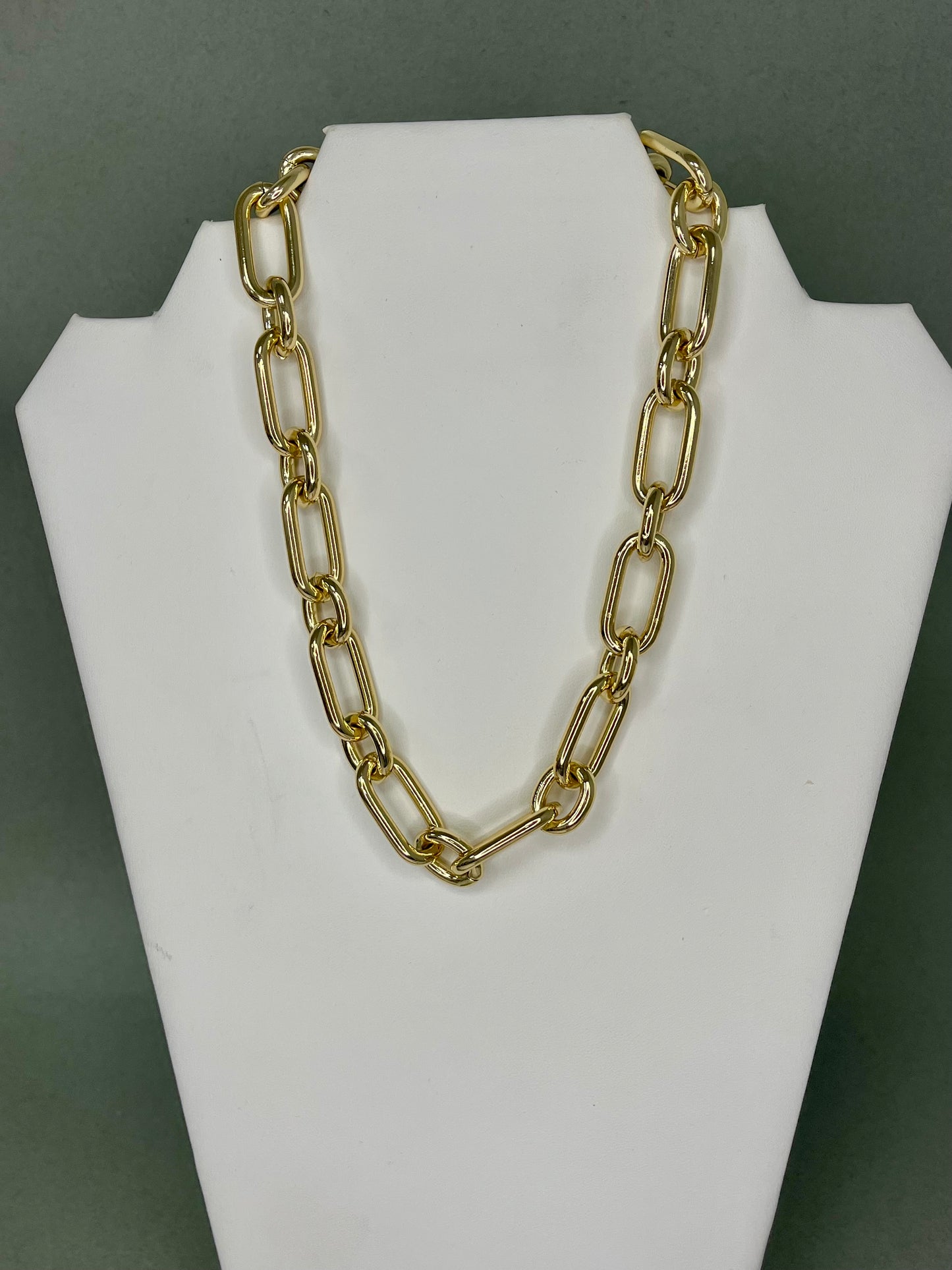 Long Oval Magnetic Chain Necklace- 2 Colors