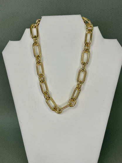 Long Oval Magnetic Chain Necklace- 2 Colors