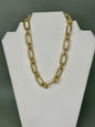 Long Oval Magnetic Chain Necklace- 2 Colors