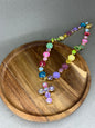 Crystal Cross Pendant- 6 Colors