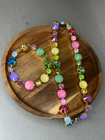 Magnetic Multi Size Crystal Bracelet- 3 colors