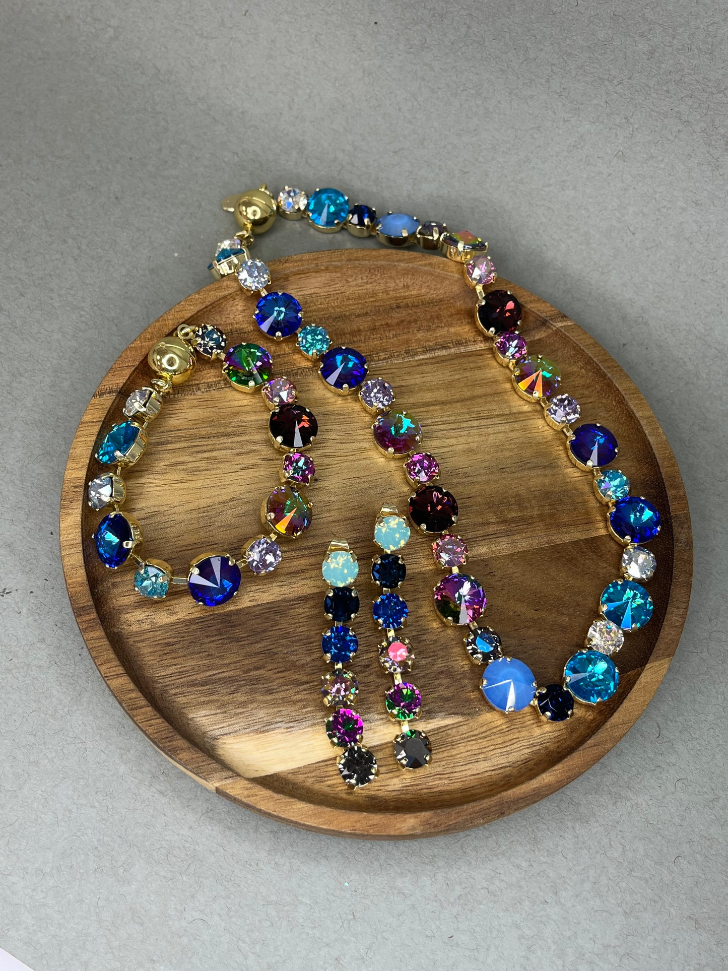 Crystal Dangle Earrings- 2 Colors